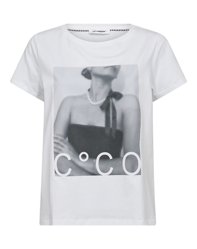 Co'Couture - Siara Pearl Necklace T-Shirt - White